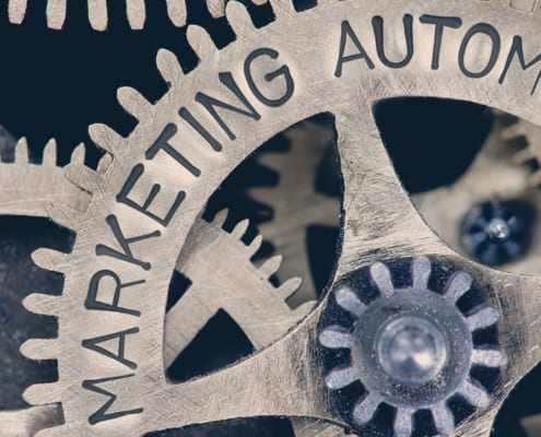 Tannhjul hvor det står marketing automation